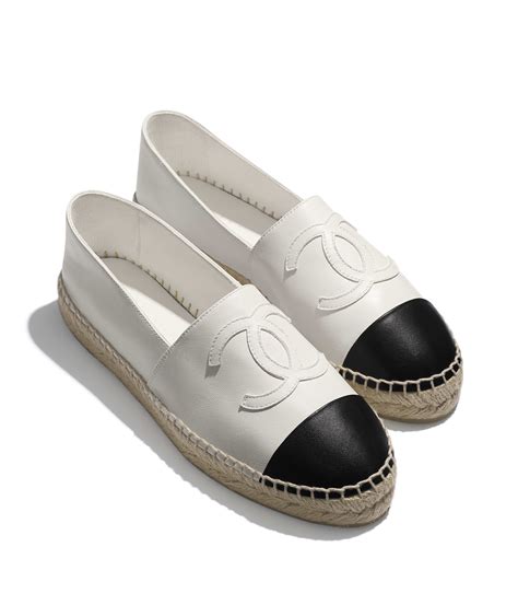 chanel espadrilles white and black|shop chanel espadrilles online.